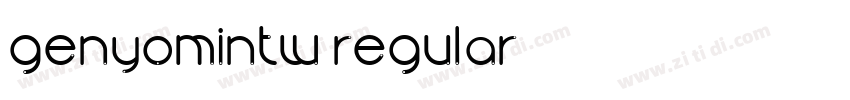 GenYoMinTW Regular字体转换